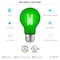 Luxrite A19 LED Edison Green Light Bulb 4.5W 60W Equivalent Clear Glass E26 Base LR21722-1PK - alternate 8